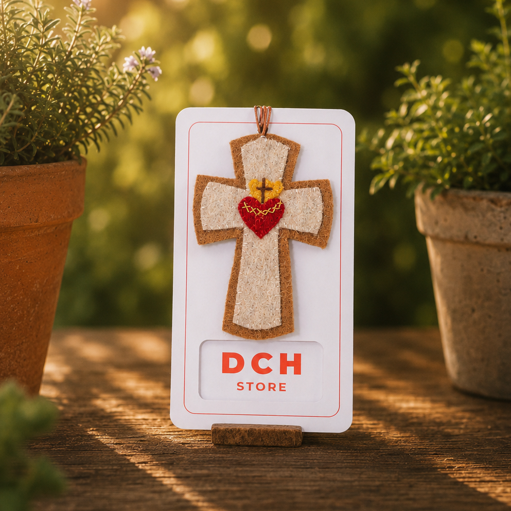 HOLDER DE LA CRUZ DEL SAGRADO CORAZÓN