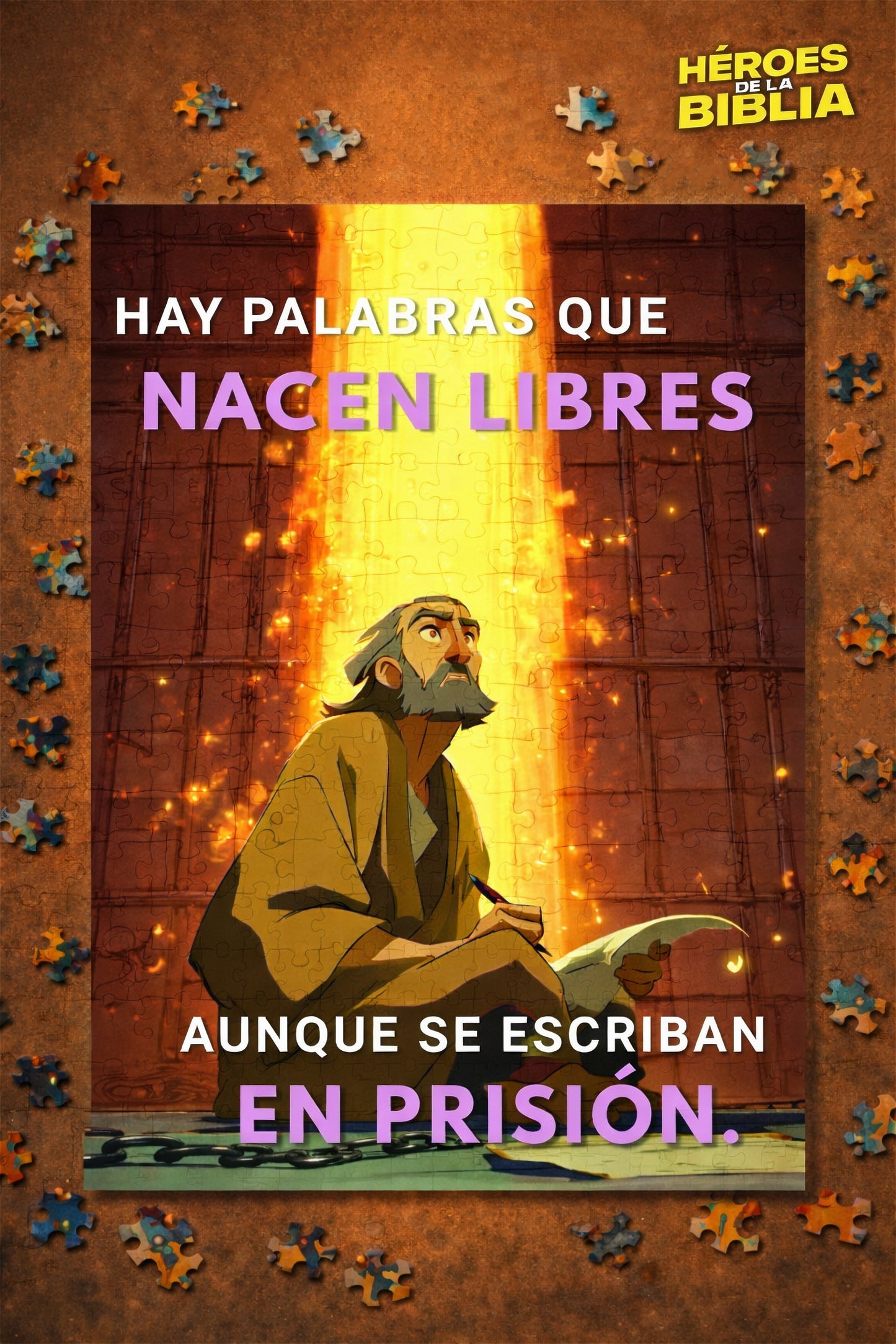 Pack Completo Rompecabezas Héroes de la Biblia – 4 Diseños